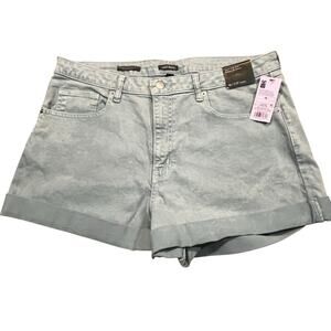 New Wild Fable Shorts Womens 16 Blue Super High Rise Rolled Cuff Denim Summer